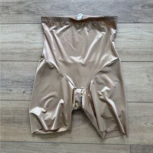 Flexees by Maidenform high waist shaping shorts in nude/tan XXL